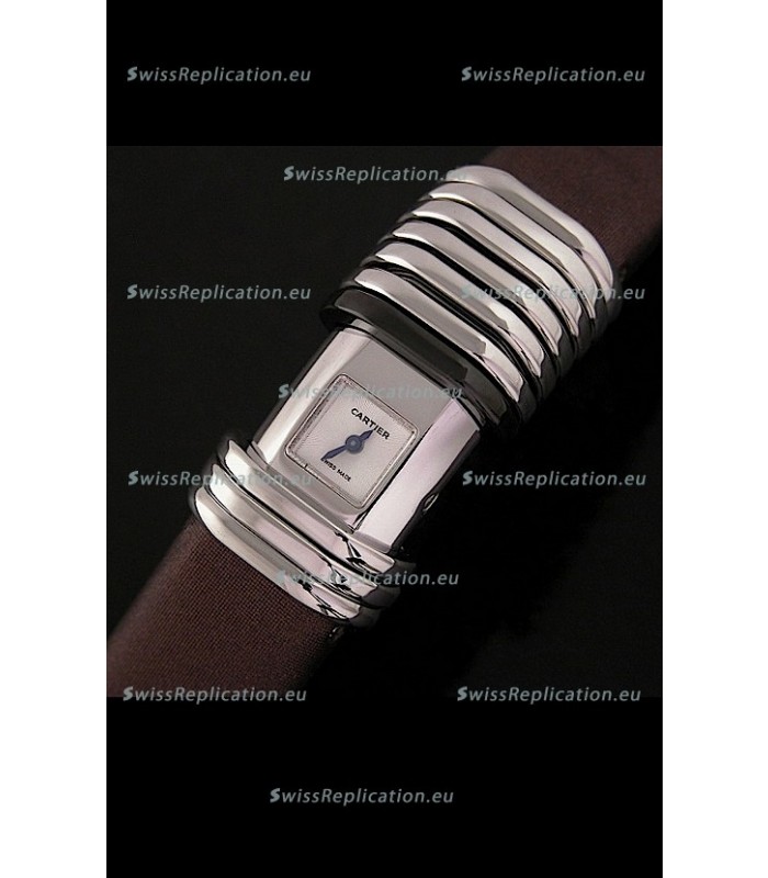 Cartier De Cartier Swiss Replica Watch in White Dial