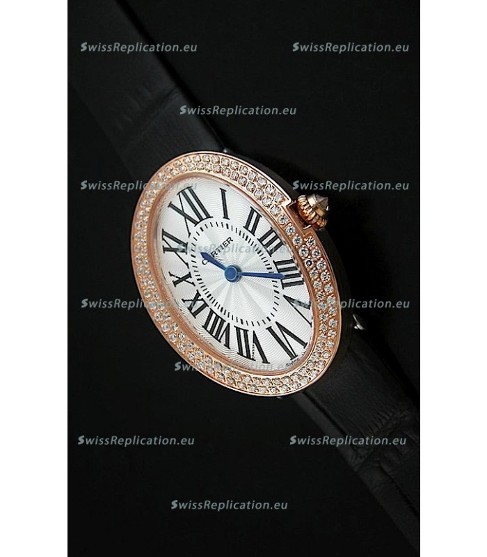 Cartier Ellipse Ladies Replica Watch in Pink Gold