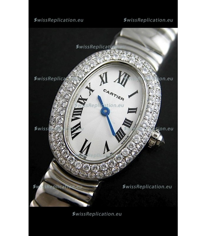 Cartier Ellipse Ladies Replica Watch in White Dial