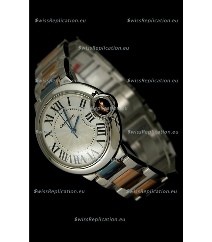 Ballon De Bleu Cartier Two tone Pink Gold Swiss Watch