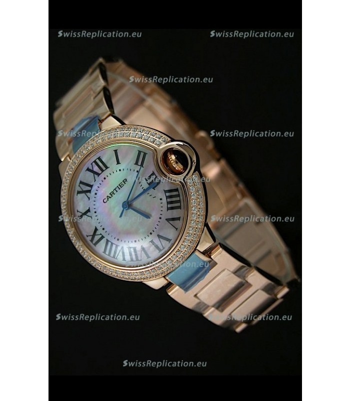 Cartier Balon de Swiss Replica Watch in Rainbow Dial