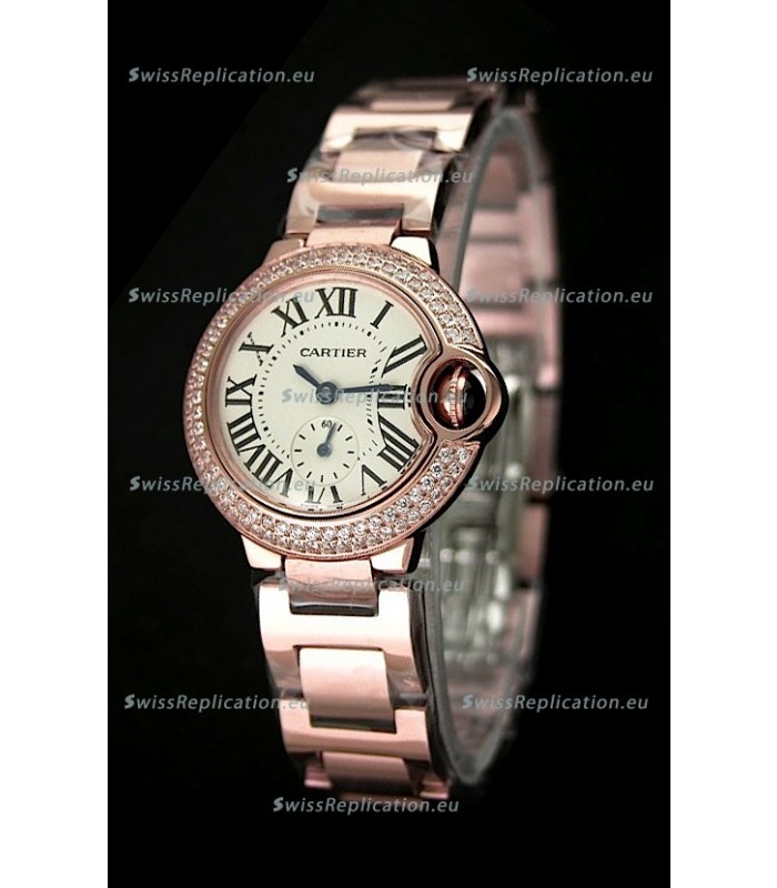 Cartier Swiss Ladies Watch in Rose Gold Casing
