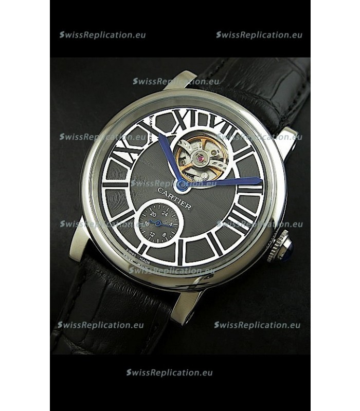 Ballon De Cartier Flying Tourbillon Japanese Replica Watch - Steel Case