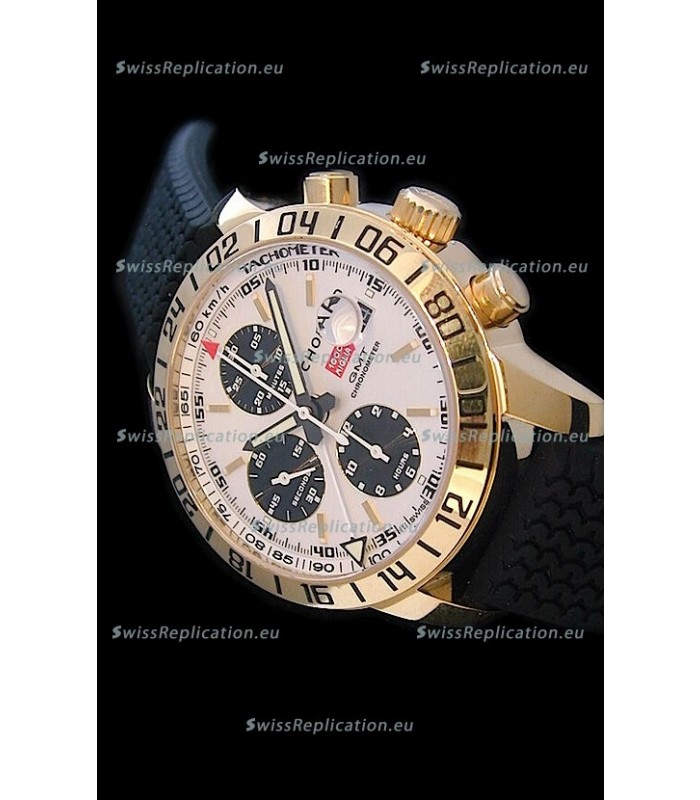 Chopard Mille Miglia GMT Swiss Replica Watch in Pink Gold