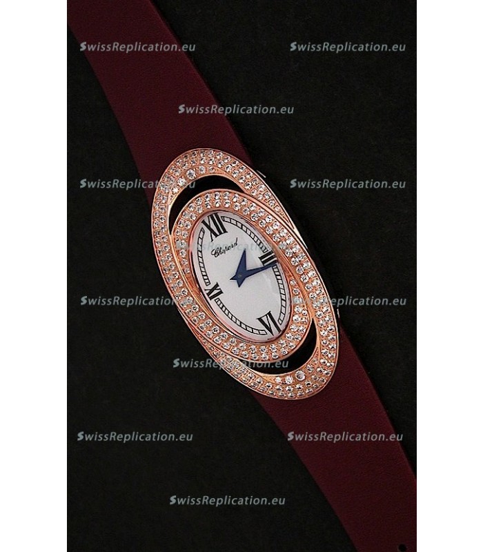Chopard Xtravagza Swiss Replica Watch in Brown Strap
