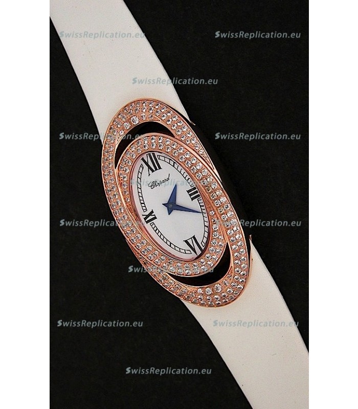 Chopard Xtravagza Swiss Replica Watch in White Strap