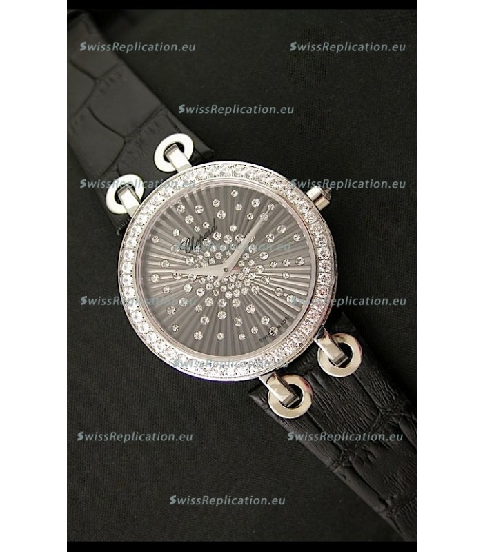 Chopard Xtravaganza Ladies Ladies Japanese Replica Watch in Black Dial