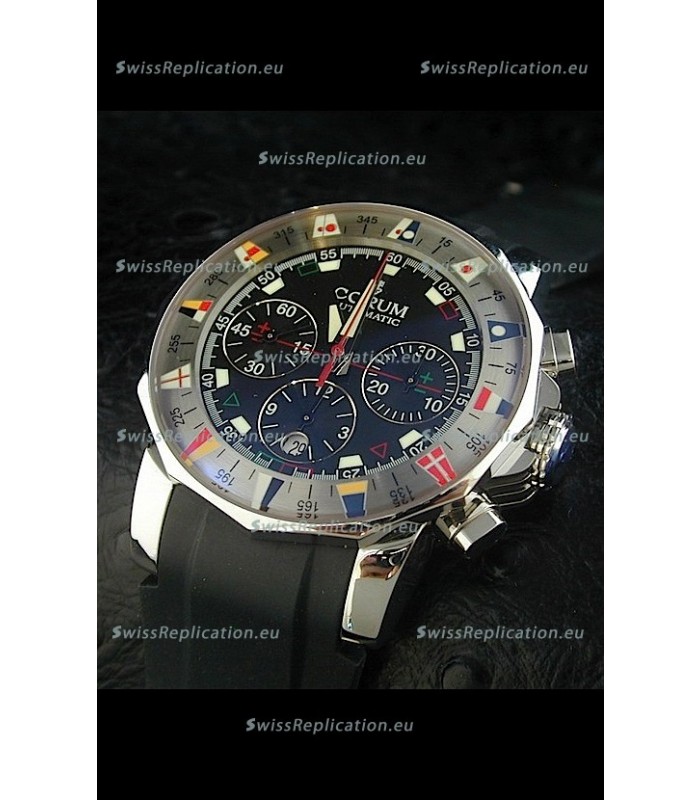 Corum Admiral's Cup Challenge Swiss Replica Watch in Black Dial