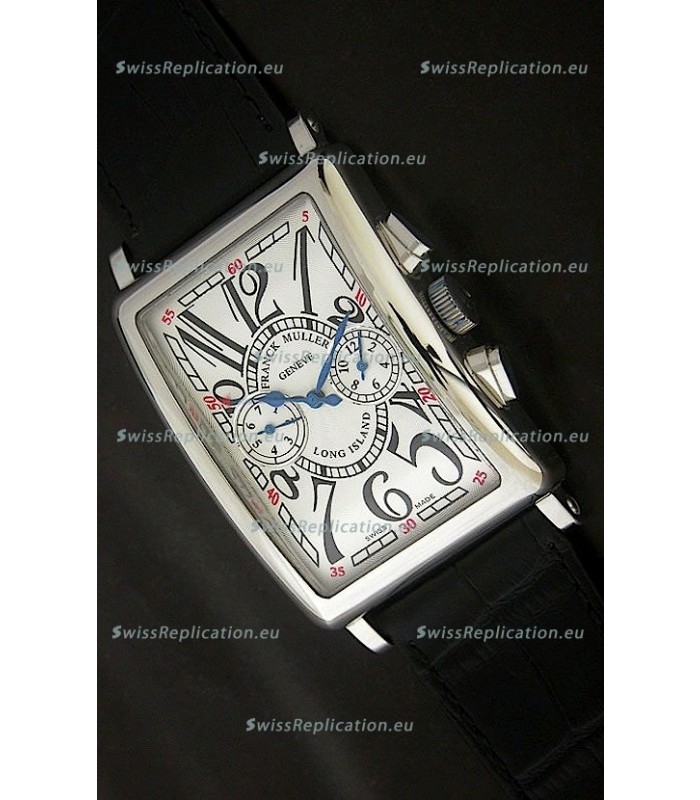 Franck Muller Long Island Japanese Replica Watch in White Dial