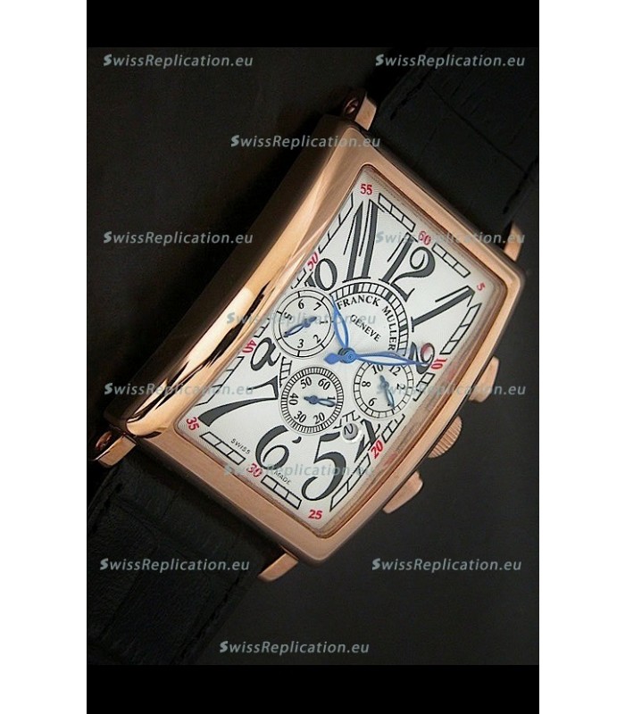 Franck Muller Long Island Japanese Replica Watch in White Dial