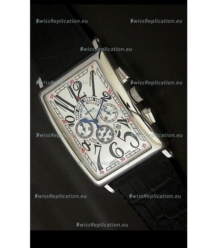 Franck Muller Long Island Japanese Replica Watch in White Dial