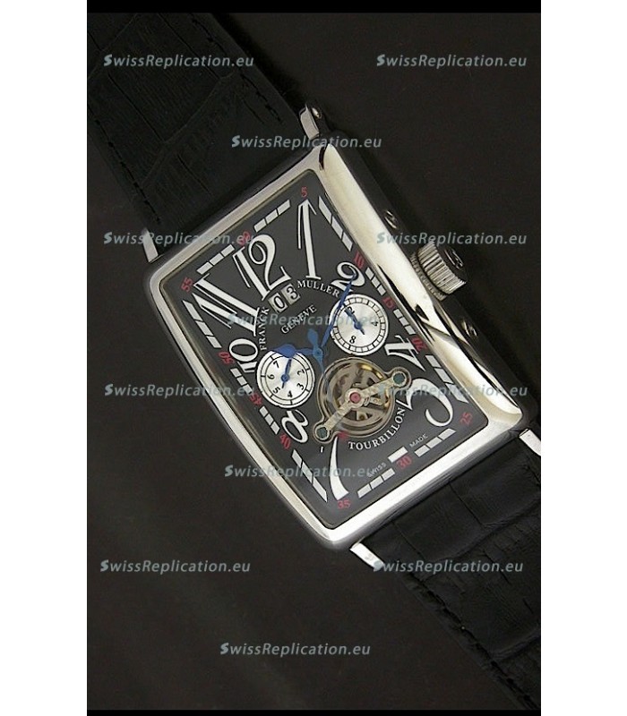 Franck Muller Tourbillon Japanese Replica Watch in Black Dial