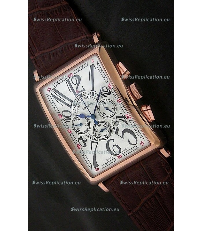 Franck Muller Long Island Japanese Replica Watch in White Dial
