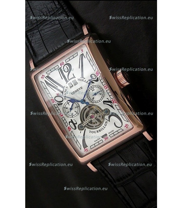 Franck Muller Tourbillon Japanese Replica Watch in White Dial