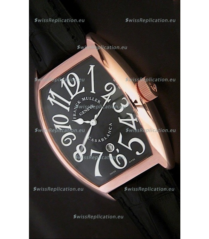 Franck Muller Crazy Hours Japanese Replica Watch in Black Dial