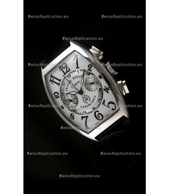 Franck Muller Casa Blanca Japanese Replica Watch in White Dial