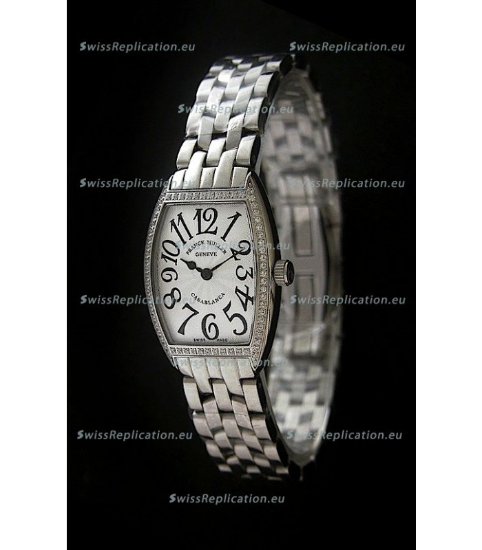 Franck Muller Casa Blanca Japanese Replica Watch in White Dial