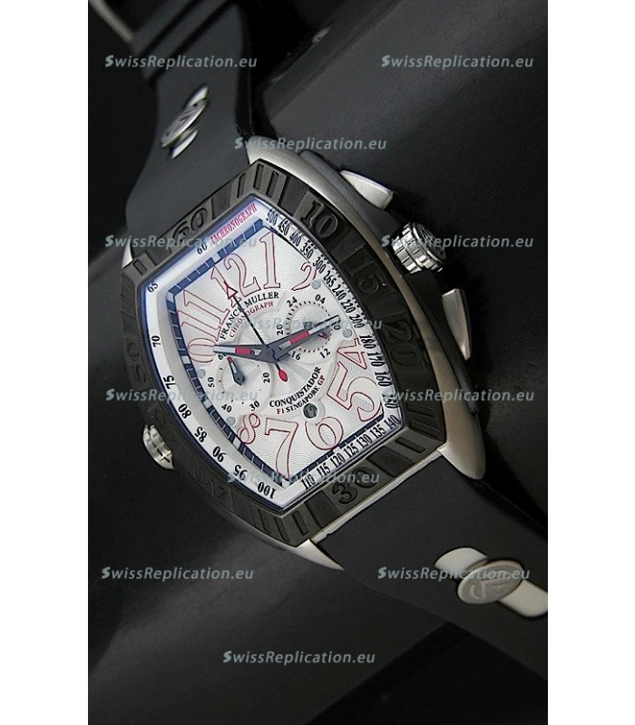 Franck Muller SingaporeGP Series 2009 Japanese Replica Watch in White Dial
