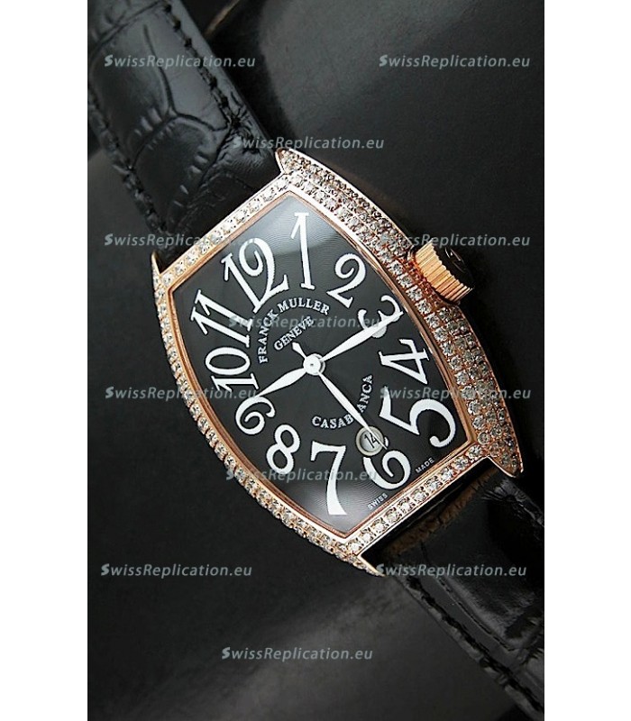 Franck Muller Casa Blanc Japanese Replica Watcha in Black Dial