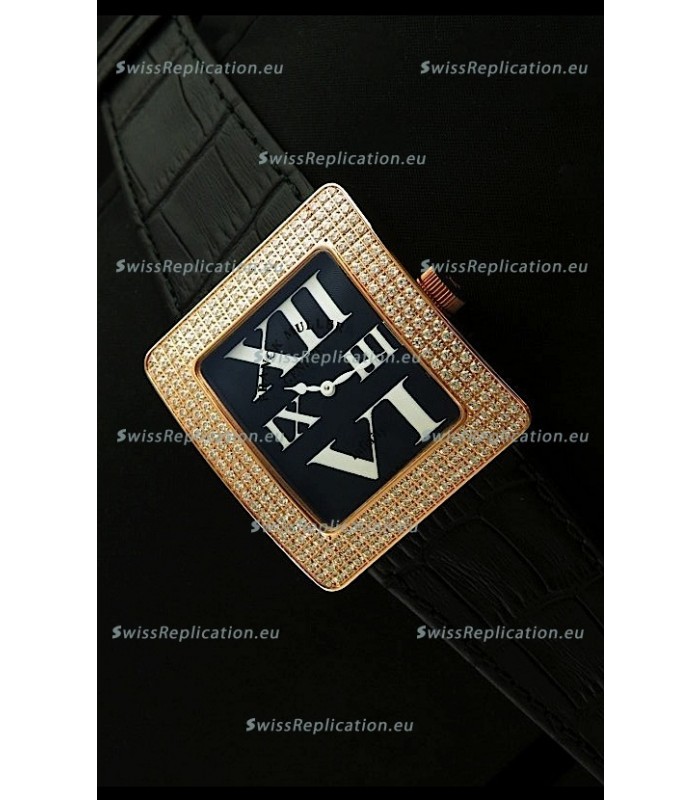 Franck Muller Geneve Infinity Japanese Gold Watch in White Roman Markers