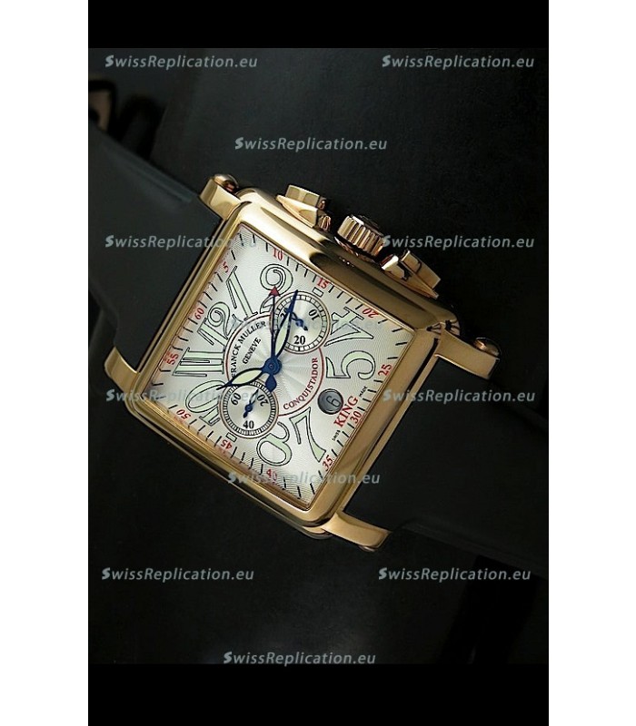 Franck Muller King Conquistador Cortez 10000 Rose Gold Swiss Replica Watch