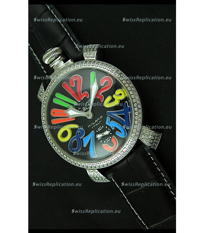 Gaga Milano Italy Manuale Replica Japanese Watch in Colorful Markers