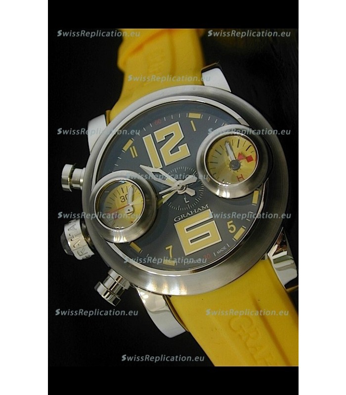 Graham Chronograph Swordfish Swiss Replica Watch in Black Dial