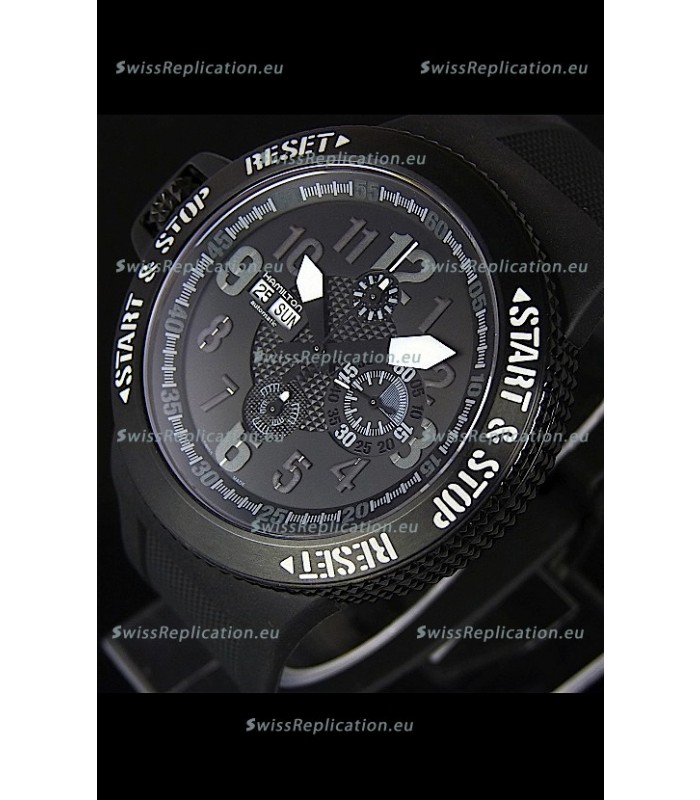 Hamilton Khaki Base Jump DLC Swiss Replica Chronograph Watch