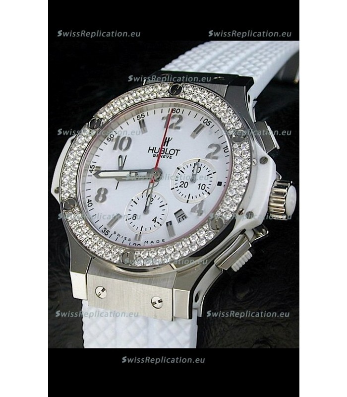 Hublot Big Bang Swiss Replica Watch Diamonds Bezel