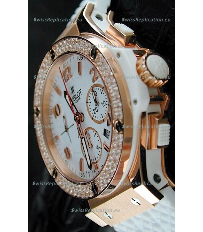 Hublot Big Bang Swiss Replica Watch in Rose Gold