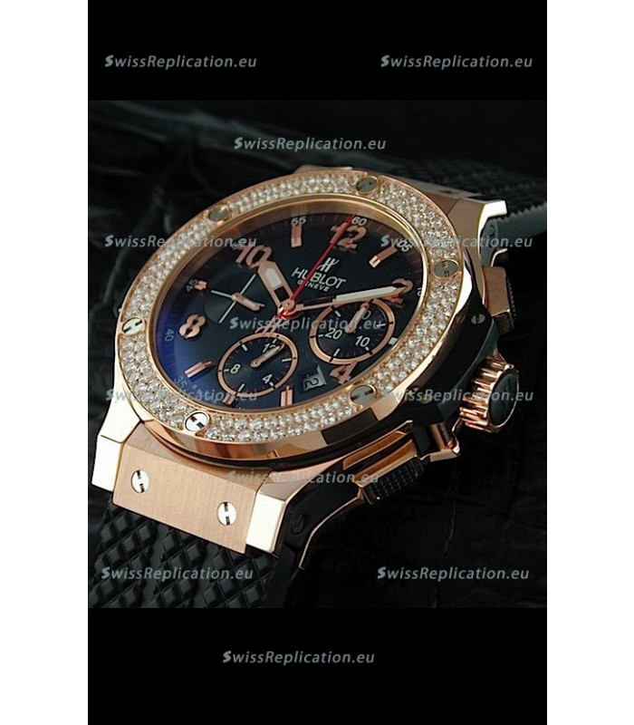 Hublot Big Bang Swiss Replica Watch with Diamonds Bezel