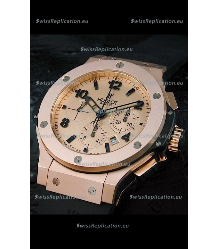 Hublot Big Bang Swiss Matte Limited Edition Watch Pink Gold Case