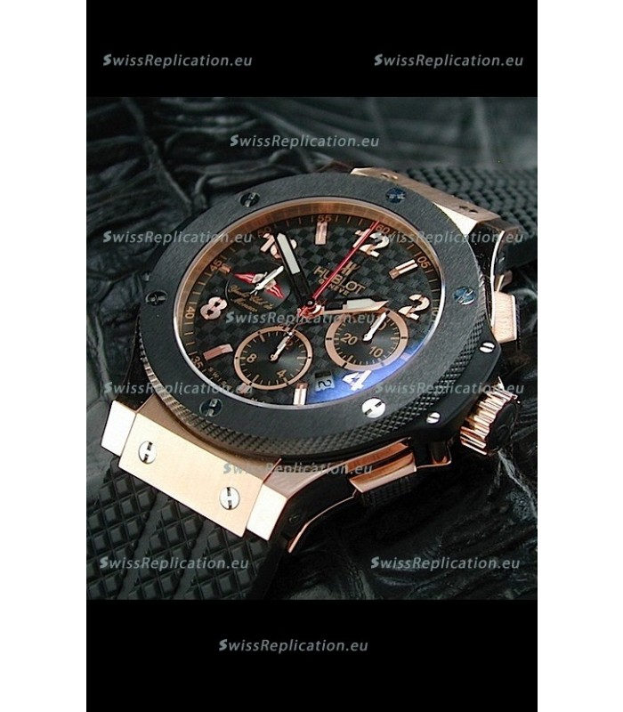 Hublot Big Bang Geneve Yacht Club Swiss Replica Watch in Rose Gold Case
