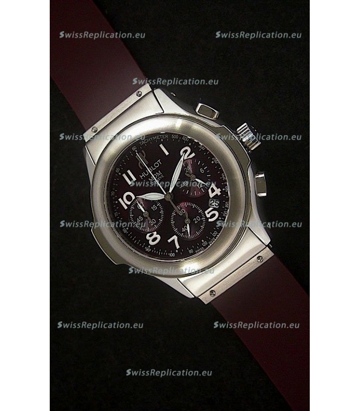 Hublot MDM Geneve Japanese Watch in Dark Red Dial