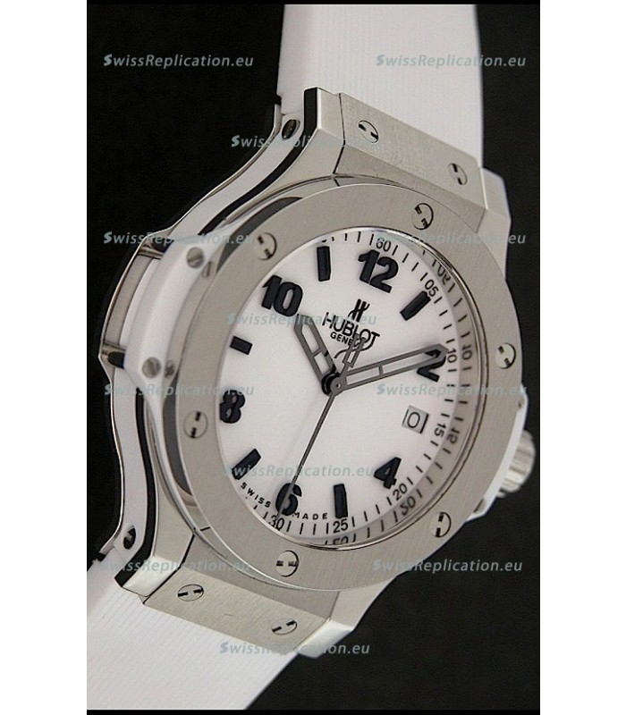 Hublot Big Bang King Swiss Quartz Watch in White Strap