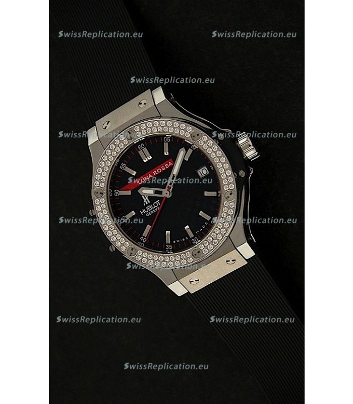Hublot Luna Rossa Swiss Quartz Watch in Diamond Plated