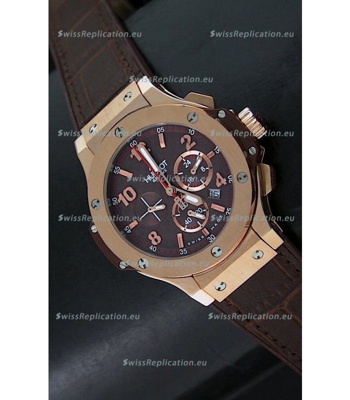 Hublot Big Bang Rose Gold Swiss Replica Watch - 1:1 Mirror Replica Watch