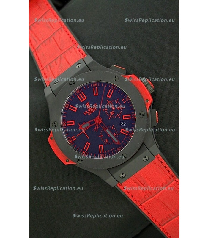 Hublot Big Bang Ceramic Sandblasted Matte Watch in Red - 1:1 Mirror Replica