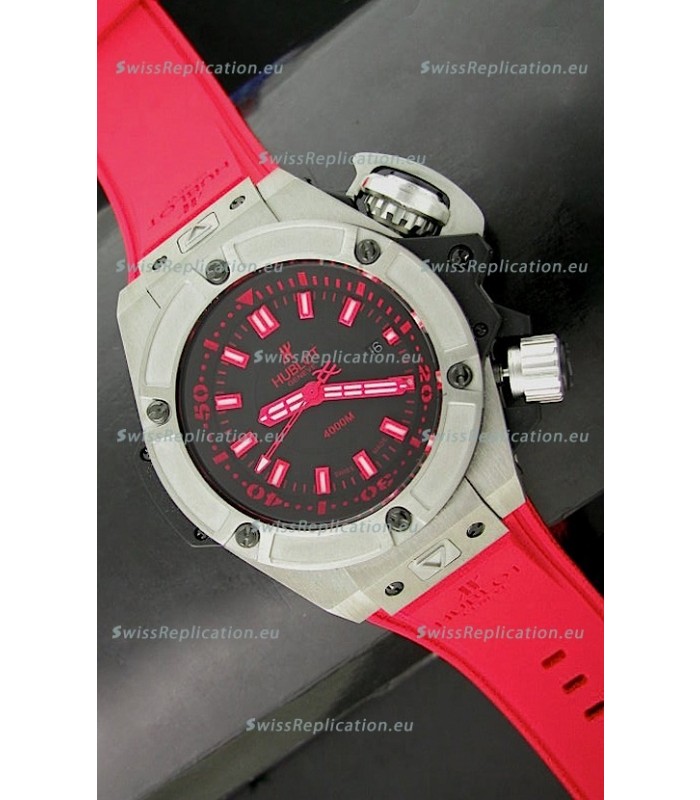 Hublot Big Bang Diver 4000M Swiss Watch in Red 