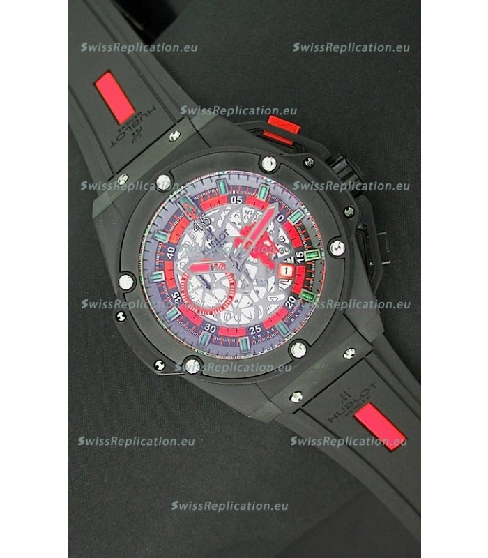 Hublot Big Bang King Power Manchester United Japanese Replica PVD Watch