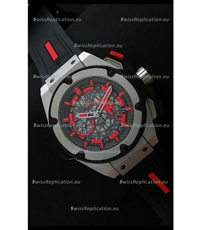 Hublot Big Bang King Power Red Devil Swiss Watch Steel Case