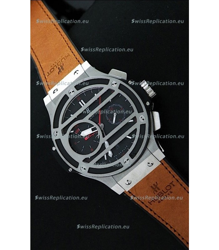 Hublot Big Bang Chukker Swiss Replica Watch in Stainless Steel - 1:1 Mirror Replica Watch