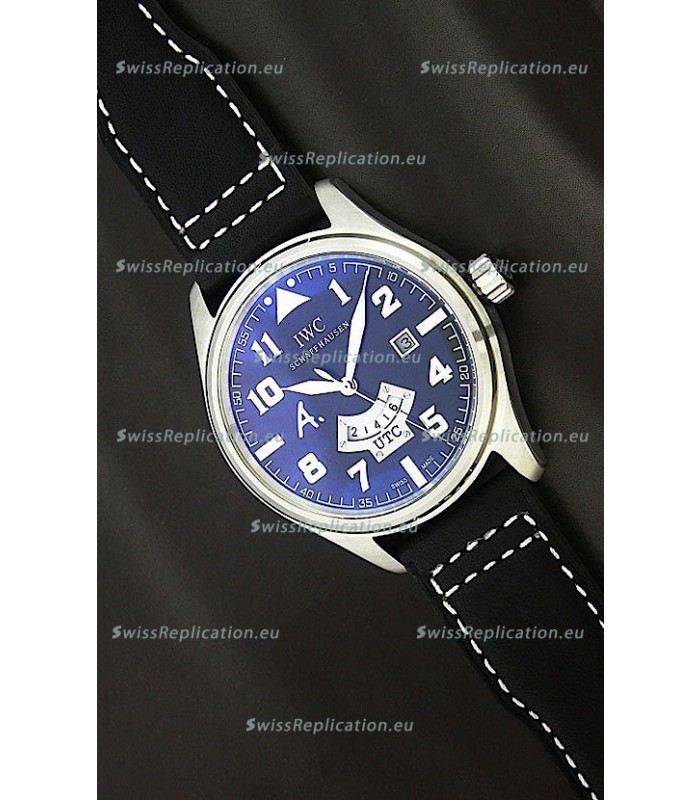 IWC Schaffhausen Japanese Replica Watch in Black Dial