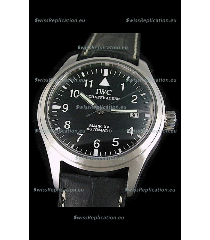 IWC Pilot MARK-XV Swiss Replica Watch in Black