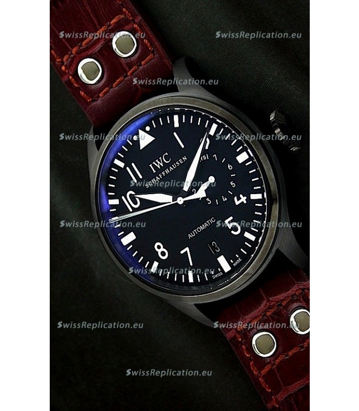 IWC Der Flieger Automatic Swiss Replica Watch in Blue Dial