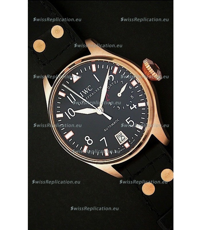 IWC Tournenu one Out of 50 Swiss Replica Watchin Rose Gold Casing