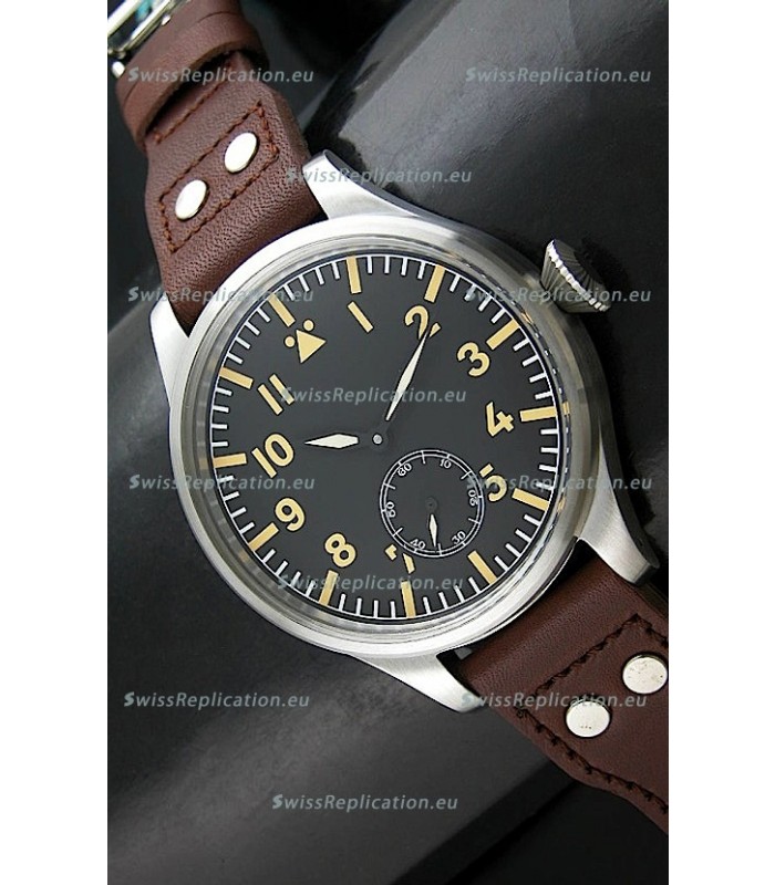 IWC Vintage Big Pilot Swiss Replica Watch in Black Dial