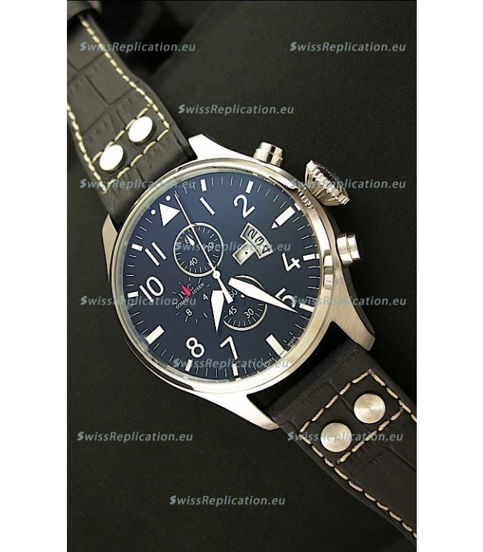 IWC Big Pilot Complications Japanese Replica Steel Watch