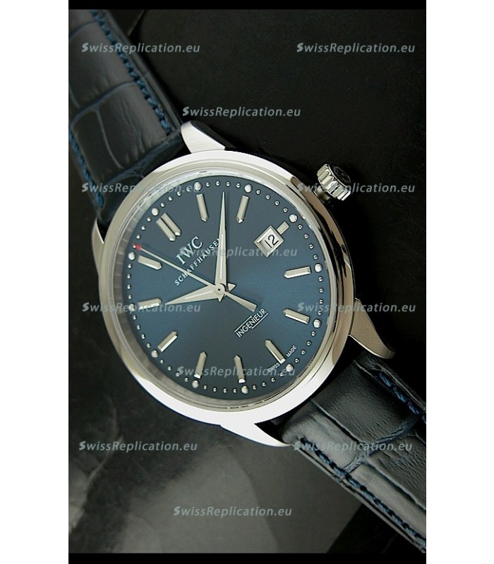 IWC Schaffhausen Ingenuier Vintage Swiss Replica Automatic Watch in Black Strap