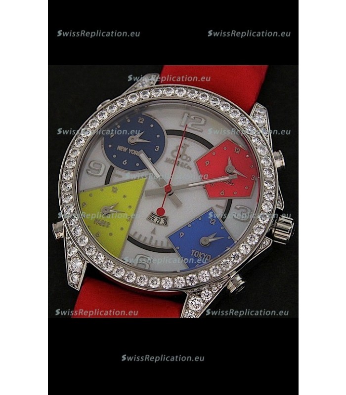 Five Time Zones Jacob&Co. Watch in Multicolour Dial